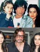 8) Shraddha Kapoor pictured with dad Shakti Kapoor and mom Shivangi Kapoor.