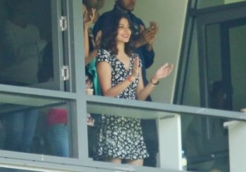 Indian Bollywood actress Anushka Sharma and Indian cricketer Virat Kohli