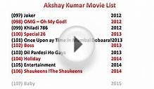 Akshay Kumar Movies List