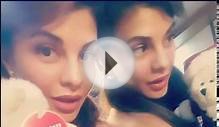 Bollywood Actress Jacqueline Fernandez playing a prank on